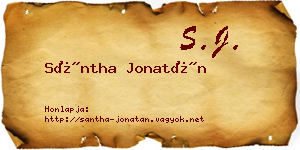 Sántha Jonatán névjegykártya